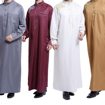 Vestido islámico masculino Tejido Thobe Tejido Abaya Tejido para túnica oriental y somalí Baati