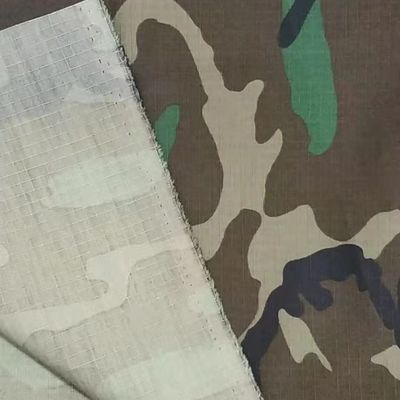 50/50 de cotton de nylon de camuflaje de impresión de tela con función WR OEM aceptado 220gsm