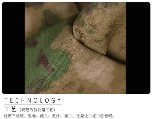 50/50 de cotton de nylon de camuflaje de impresión de tela con función WR OEM aceptado 220gsm