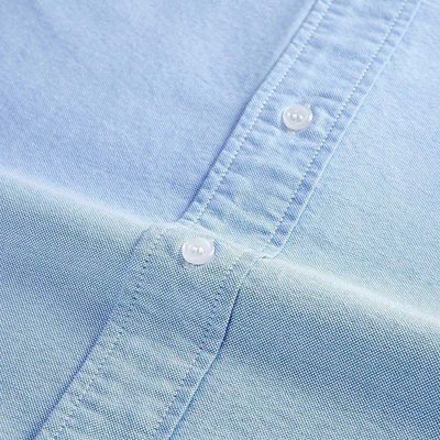 Vestidos de hombre Tejido de tejido de Oxford 50% algodón 50% poliéster Técnicas de teñido reactivo