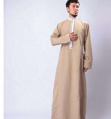 Tejido elastano de poliéster viscoso para el vestido musulmán para bebés 2021 Abaya Dubai