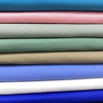 Tejido de balas de color natural CVC 65 35 Polyester de algodón para ropa