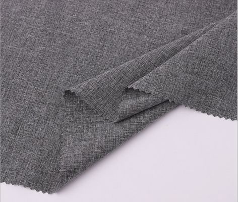 Grey Melange 4 Ways Stretch Tejido de poliéster para el hogar textil 35 años profesional