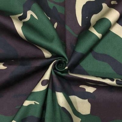 Tejido de mezcla de algodón de poliéster para uniforme de camuflaje de peso medio y estilo TWILL