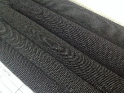 Tejido negro 100% algodón tela de carpa impermeable carpa general de tela para ropa de trabajo ancho 58/60