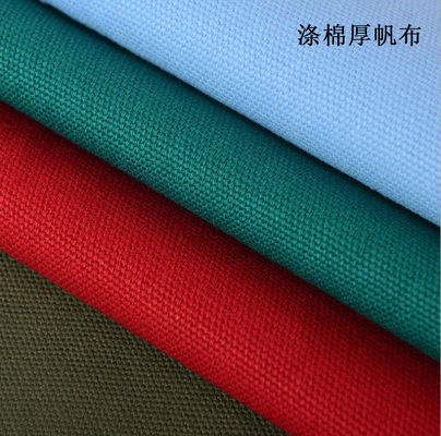 Tejido de lona de peso pesado 100% algodón 13OZ 10/3*10/3 39*26 Qingdao Pvc recubierto tejido plano