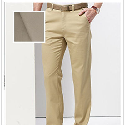 Tejido de poliéster de algodón para pantalones masculinos 250 gm Sólido teñido 97% algodón 3% spandex