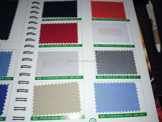 Materiales de poliéster/algodón y tela uniforme para pantalones de cocinero de densidad 120*60