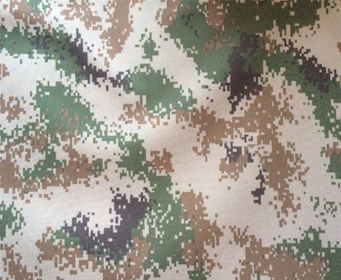 Poliéster/algodón 65/35 Impresión Tejido impermeable verde oscuro para uniformes y uniformes