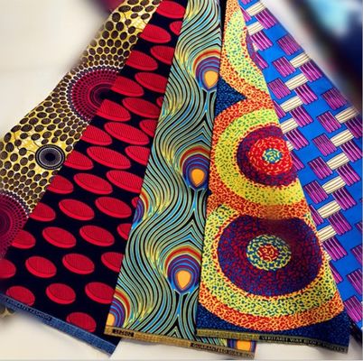 100% algodón cera africana ANKARA Tejido para ropa en África 24*24 Número de hilos