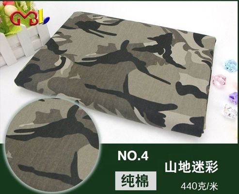 Tejido de uniforme de algodón de poliéster de peso medio para chaquetas de uniforme impresas digitalmente