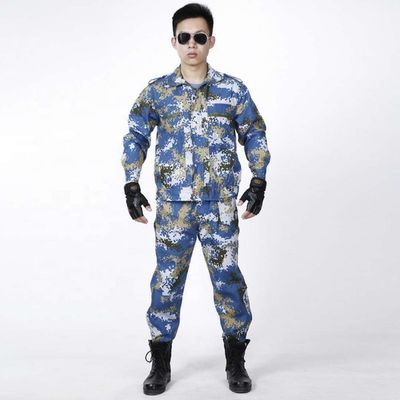 Tejido de uniforme de algodón de poliéster de peso medio para chaquetas de uniforme impresas digitalmente
