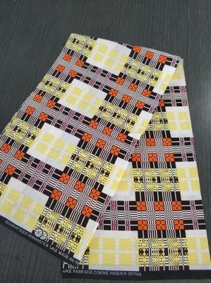 Tejidos de algodón 100% de cera real africana de Ankara con tipo de hilo cardado y patrón BATIK