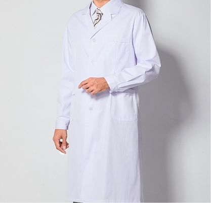 65% de poliéster 35% de algodón Blanqueador Blanco impermeable Labcoat/ropa de trabajo/uniforme para Labcoat