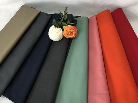 Tejido de poliéster de algodón de 4 vías de estiramiento de espandéx para pantalones con patrón teñido simple