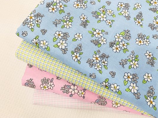 Tejido de poliéster de algodón de 4 vías de estiramiento de espandéx para pantalones con patrón teñido simple