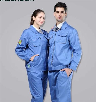 Tejido de denim TC 65 35 Polvo de algodón 21*21 108*58 Tejido de perforación para ropa de trabajo clásica