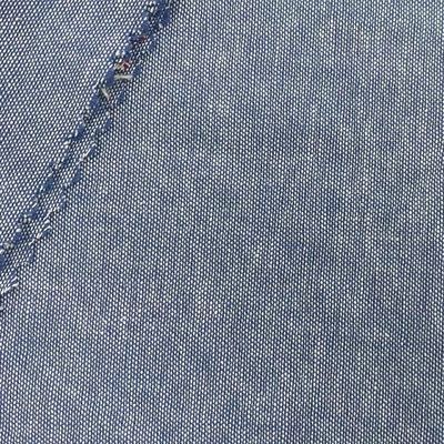 Tejido de denim 21s Imitación100% de algodón camisa delgada denim de punto ventaja pedidos pequeños