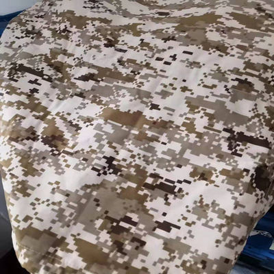 Medio Oriente de alta resistencia a la lágrima Texto de camuflaje de cinta de algodón poliedrado con colorante IVA