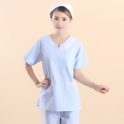 Top- TC 65/35 o 100% de algodón Uniforme de enfermera/médico Ancho de tela 58/60 Color personalizado