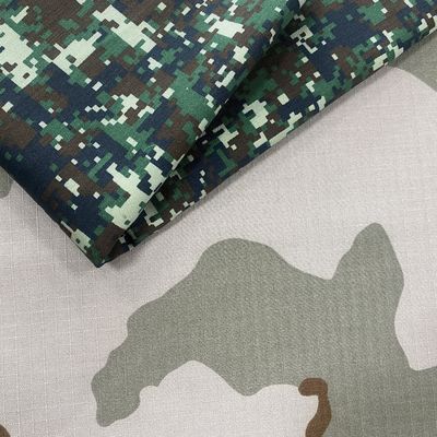 Tejido impresa impermeable multicámara camuflaje de lana polar de cuero blando para chaqueta al aire libre