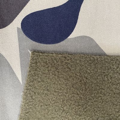 Tejido impresa impermeable multicámara camuflaje de lana polar de cuero blando para chaqueta al aire libre