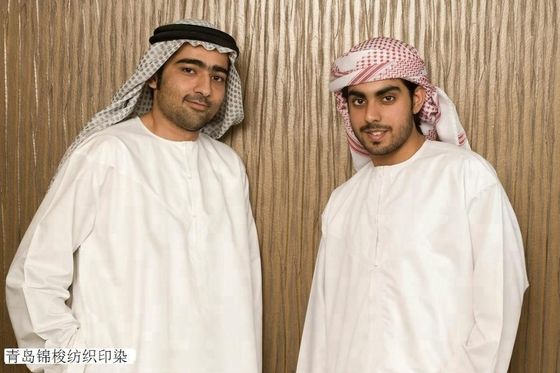 Tejido Thobe transpirable 100% poliéster para el vestido oriental Thobe árabe Thobe somalí Baati