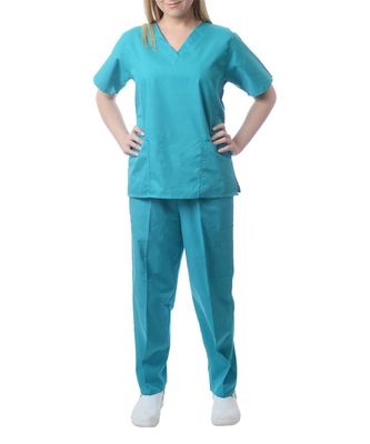 Tejido TC de polietileno 65% 35% de algodón para enfermeras y médicos de hospital Uniforme y ligero