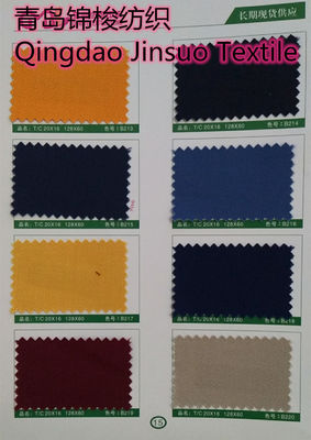 Tejidos de trabajo de polipaño con repelente de manchas 80/20 21*21 190GSM en Stocklot