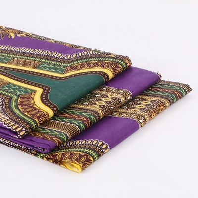 Tejido Kente Ghana Tejido de Cira 90gm 110gm 120gm Tejido Batik Sarong Impreso para Ropa