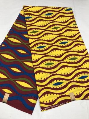 Tejido Kente Ghana Tejido de Cira 90gm 110gm 120gm Tejido Batik Sarong Impreso para Ropa