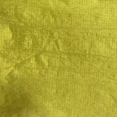 Tejido recubierto de agua repelente de metal brillante recubierto de 210D UHMWPE Gridstop Nylon para chaqueta