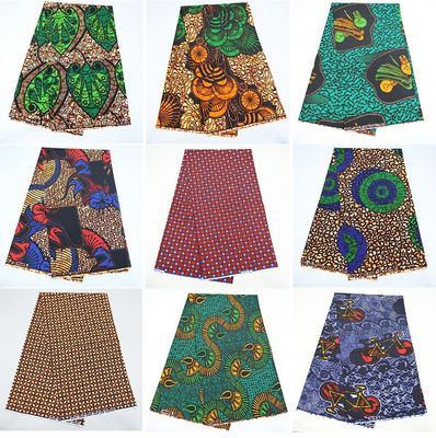 Super Wax Hollandais Tejido de algodón 100% para ropa africana Ancho de vestido 57/58 &quot; Estilo DOT