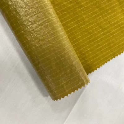 Tejido revestido de metal brillante Gridstop Nylon para accesorios de moda-bolsas bolsos Todas las bolsas