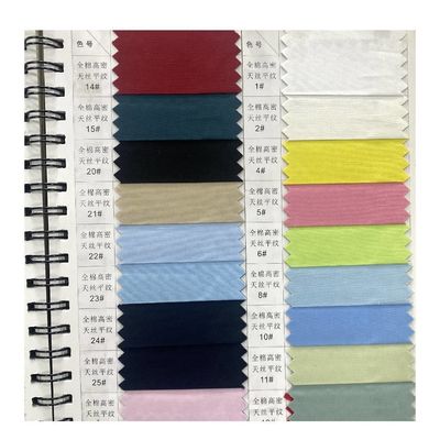 Mediano peso de hilo de colorante de estiramiento de pliegues de tejido de jacquard para ropa de trabajo 80 20 polipaño TC