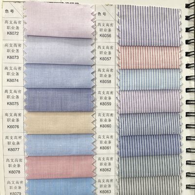 Mediano peso de hilo de colorante de estiramiento de pliegues de tejido de jacquard para ropa de trabajo 80 20 polipaño TC
