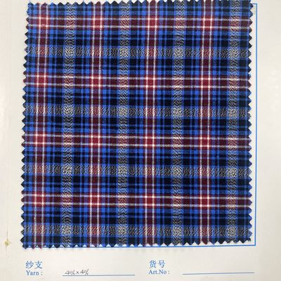 80% de poliéster 20% de algodón Color suave de hilo colorante de estiramiento de pliegues Jacquard Tejido pesado