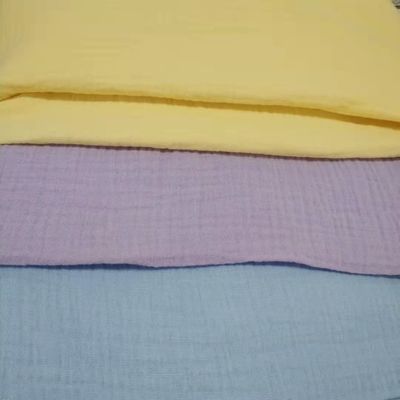 Fabricación de algodón 100% de algodón muselina para mantas de bebé y pijamas de estilo sólido