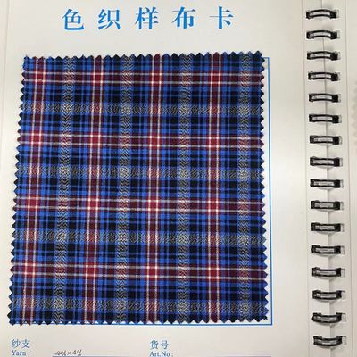 Diseño personalizado de alto peso respirable de 100 hilos de algodón Tintas de verificación teñidas para la memoria de camisetas