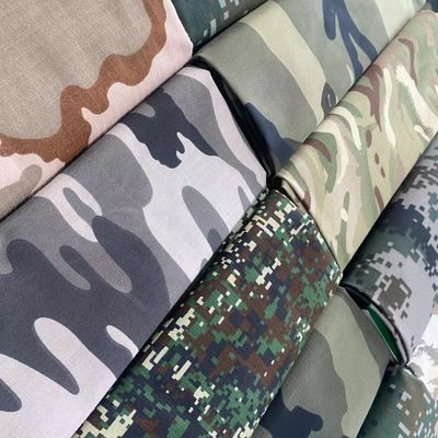 80% de poliéster 20% de algodón TC impermeable Multicam Camuflaje correa para el comercio de Qingdao