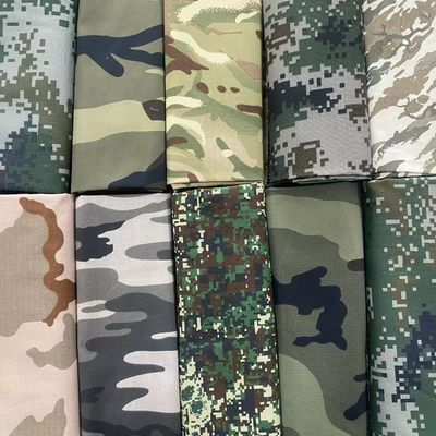 80% de poliéster 20% de algodón TC impermeable Multicam Camuflaje correa para el comercio de Qingdao