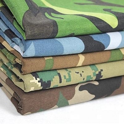 57/58 &quot;Ancho CVC Flame Retardant Twill Tejido para el Judo Taekwondo Arte Marcial Uniforme