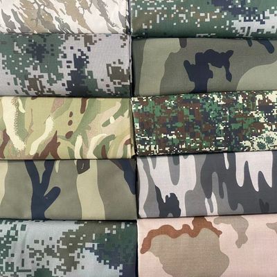 Tejido de camuflaje de alta resistencia a la lágrima de algodón poliestampado perfecto para el mercado de Oriente Medio