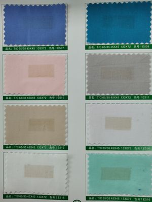 Tejido de terciopelo 100% algodón 65 poliéster 35 algodón ropa de trabajo TC perforador tejido textil