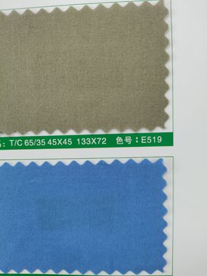 Tejido de terciopelo 100% algodón 65 poliéster 35 algodón ropa de trabajo TC perforador tejido textil